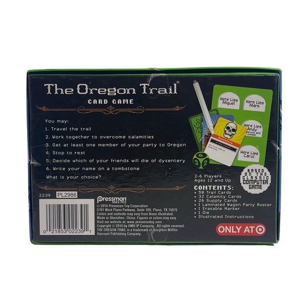 The Oregon Trail Card Game Party Based On Classic Computer Game New Open Box - Picture 2 of 4